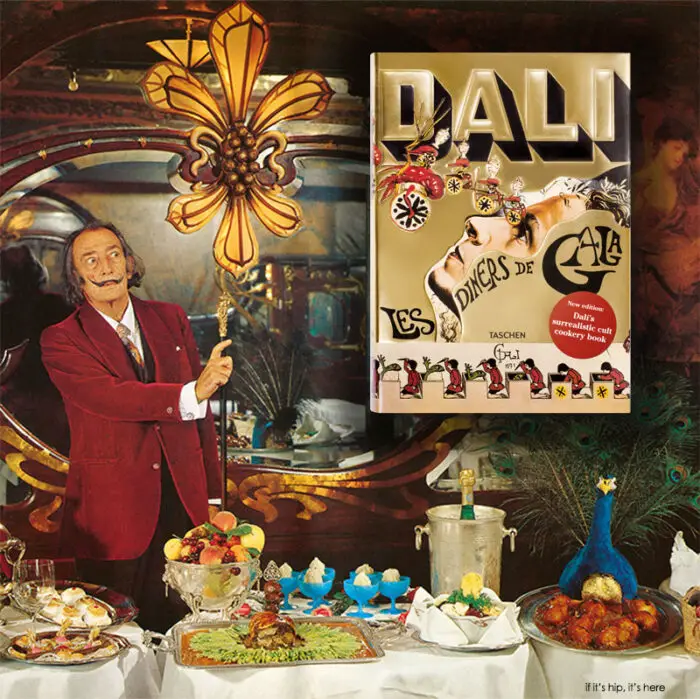 Read more about the article Dining Dali Style. Salvador’s Sumptuous 1973 Cookbook Is Reprinted.