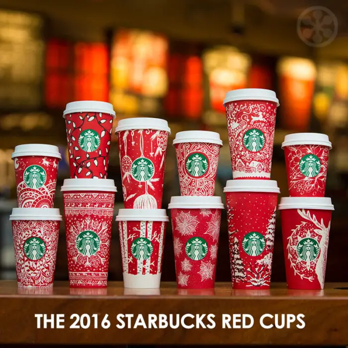 Read more about the article Starbucks 2016 Holiday Red Cups and The Customers Who Designed Them