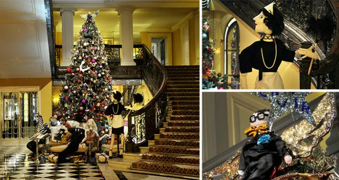 Alber Elbaz for Lanvin designed Claridge's Christmas Tree in 2011