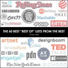 60 Best 2016 Best Of Lists – from Art to Entertainment to Tech.