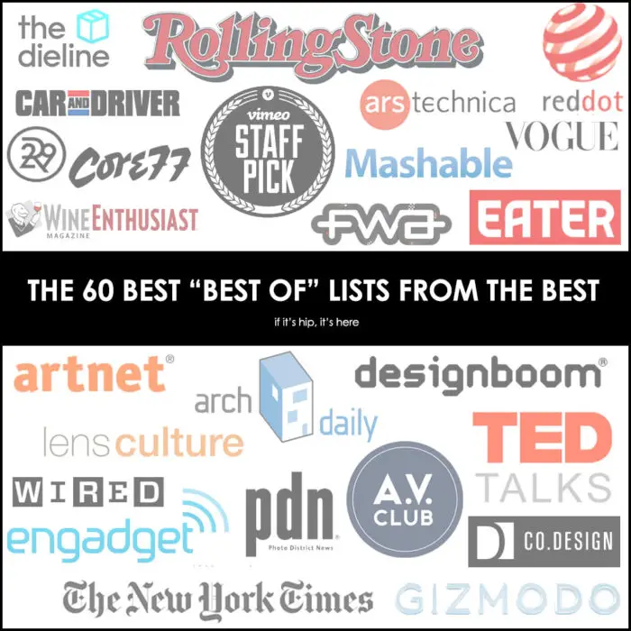 Read more about the article 60 Best 2016 Best Of Lists – from Art to Entertainment to Tech.