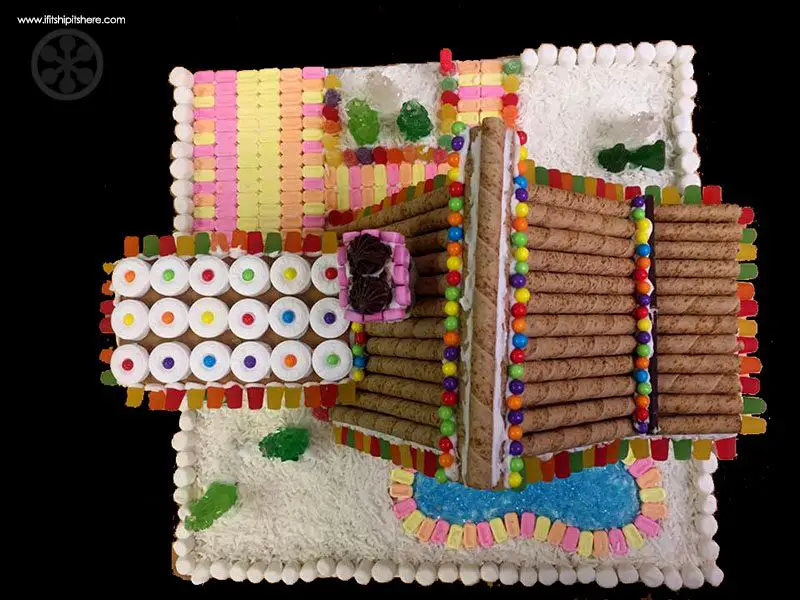 modern gingerbread house