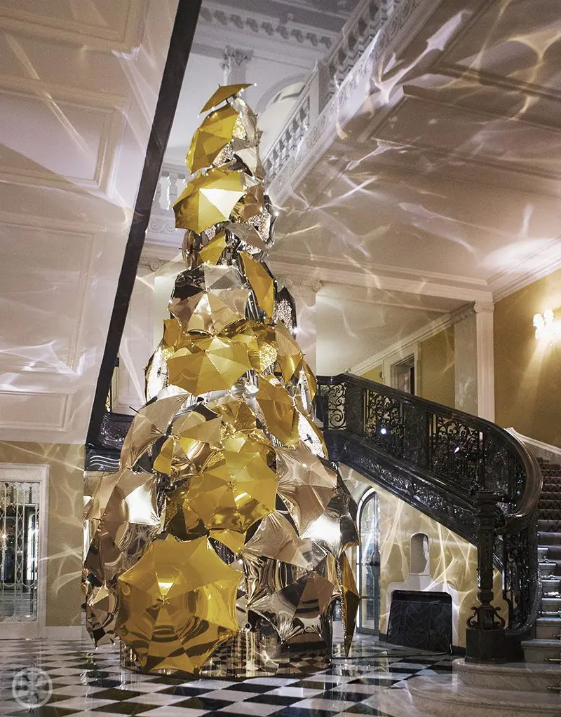 2015: Claridge's Christmas Tree by Christopher Bailey for Burberry