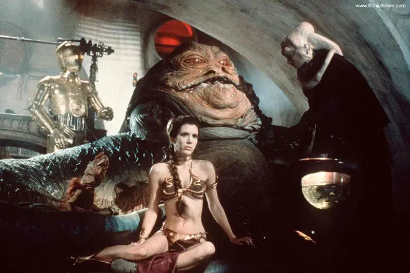 Carrie in Episode VI – Return of the Jedi in 1983