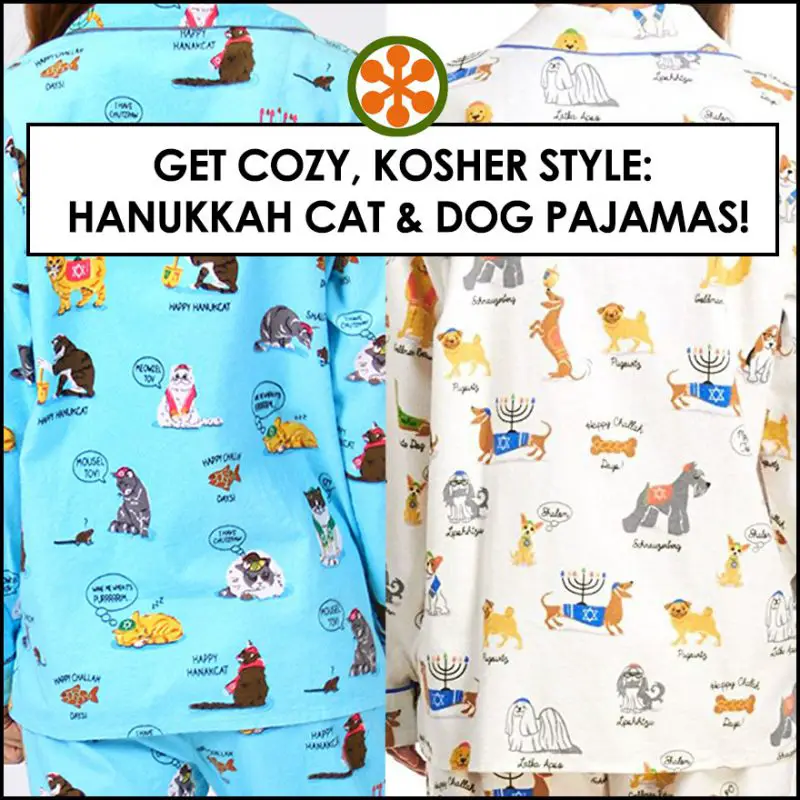 hanukkah cat and dog pajamas
