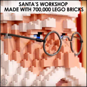 Santa’s Workshop Made of 700,000 LEGO Bricks