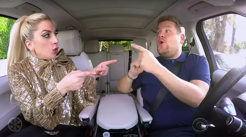 James Corden and Lady Gaga Christmas carpool karaoke