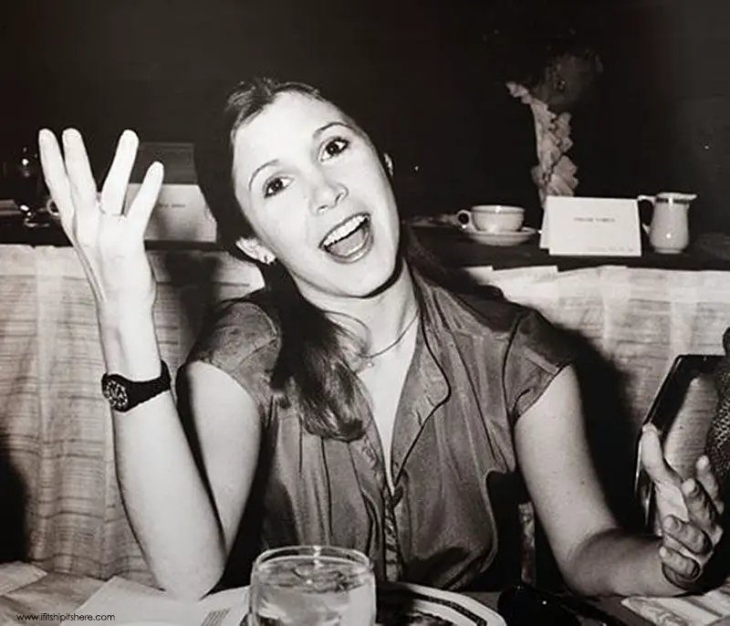 young carrie fisher