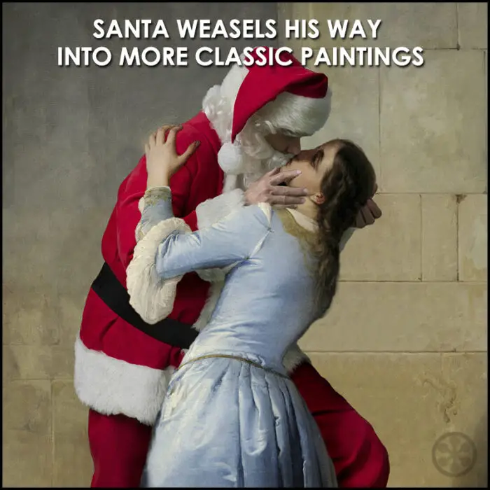 Read more about the article St. Nick Weasels His Way Into More Art: Ed Wheeler Santa Classics