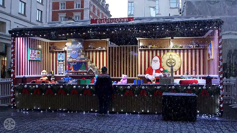 Santa's Workshop made of LEGO bricks