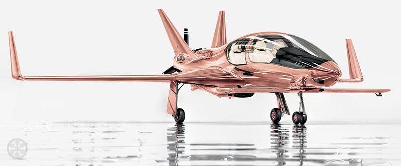 rose gold plane