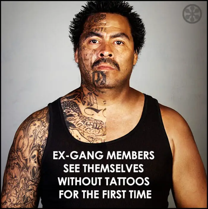 Read more about the article Ex-Gang Members See Themselves Without Tattoos For The First Time