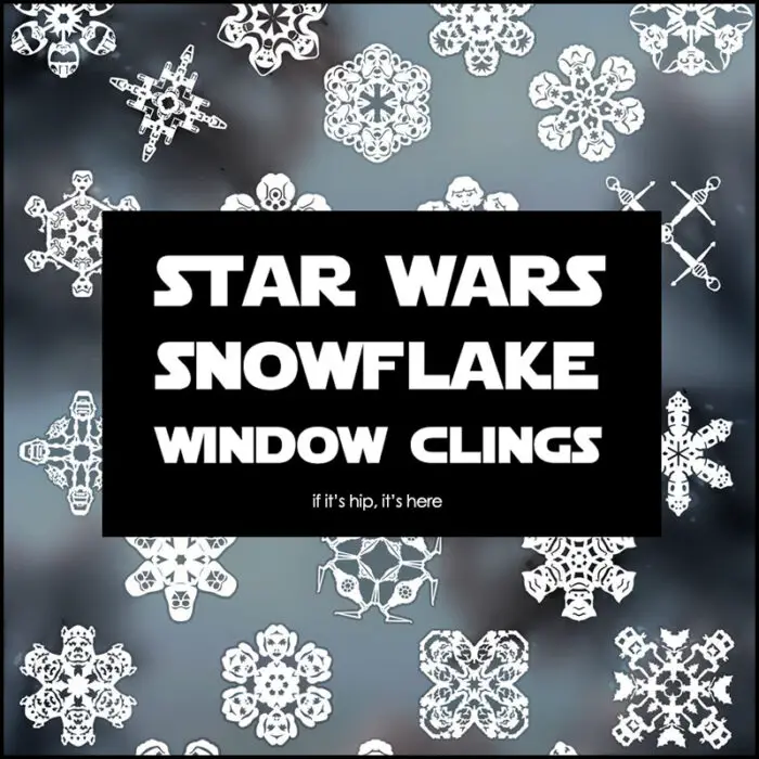 star wars snowflake window clings