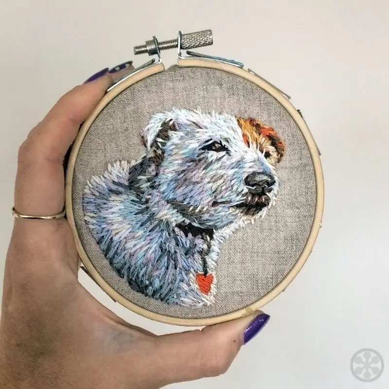 your dog embroidered danielle clough