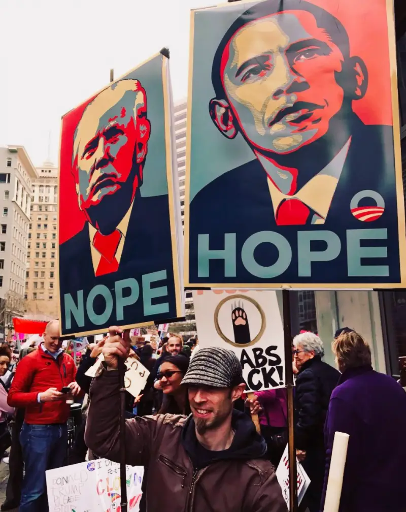 anti-trump march signs