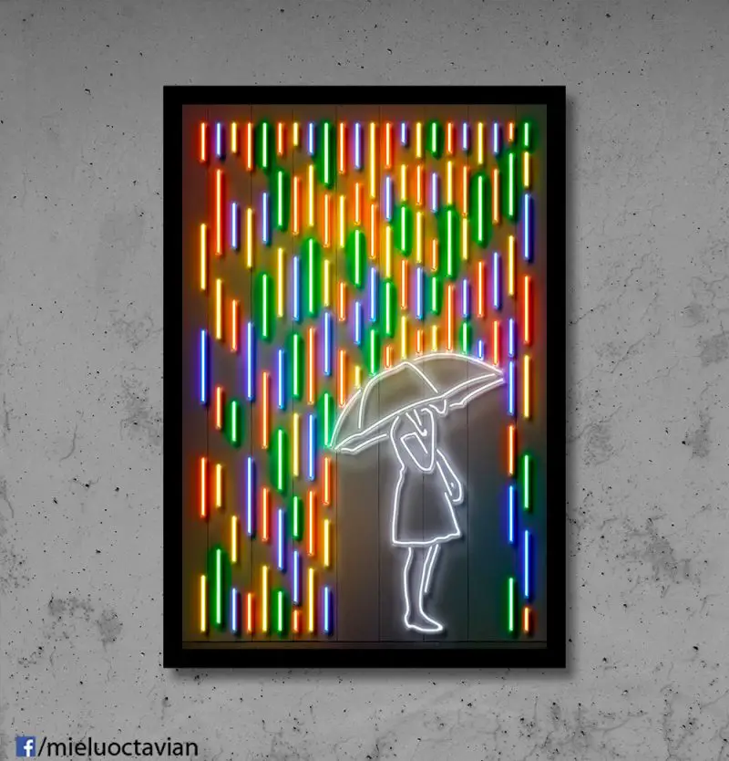 Neon-Like Art Prints
