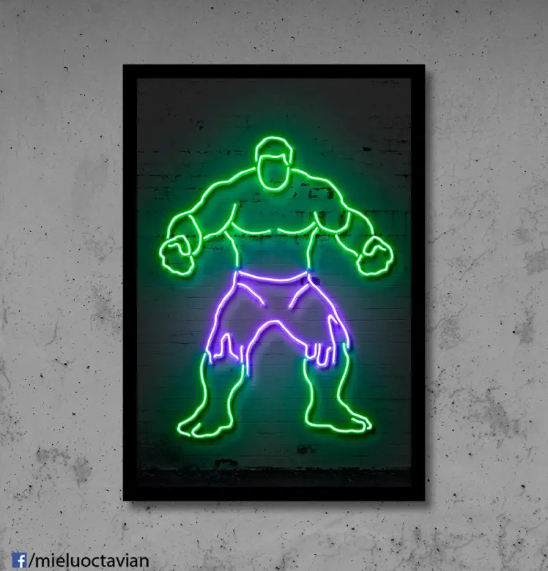 neon art prints