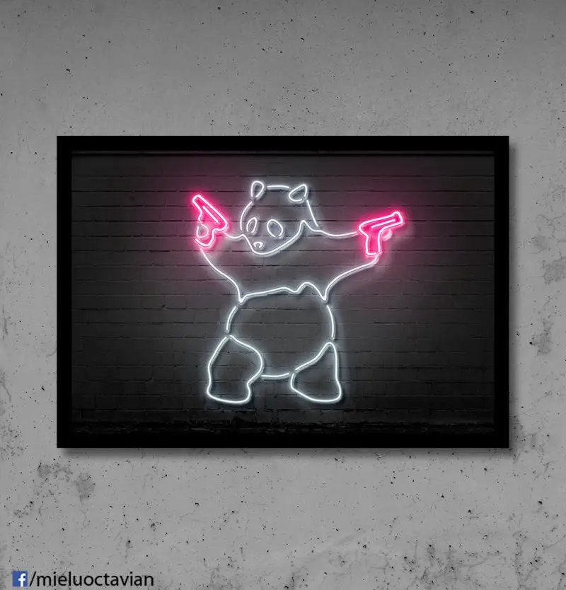 Neon-Like Art Prints