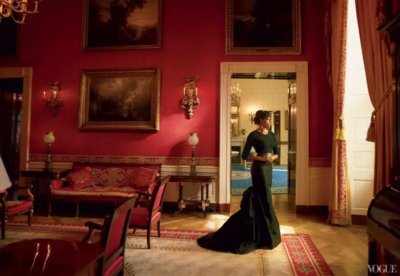 First Lady Michelle Obama, photographed by Annie Leibovitz for Vogue, 2013