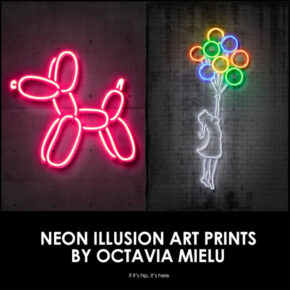 Glowing Prints of Street Art & Pop Icons by Octavian Mielu