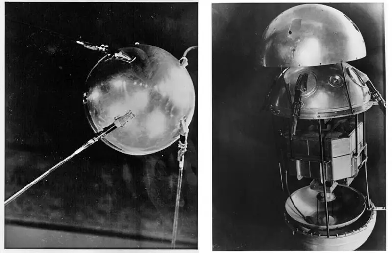 photos of The Sputnik 1 satellite