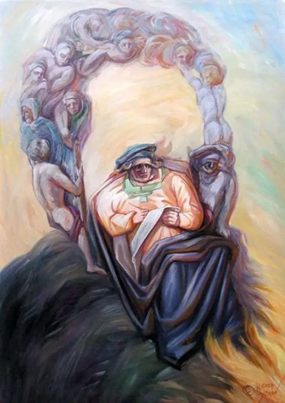 michelangelo painted by Oleg Shuplyak
