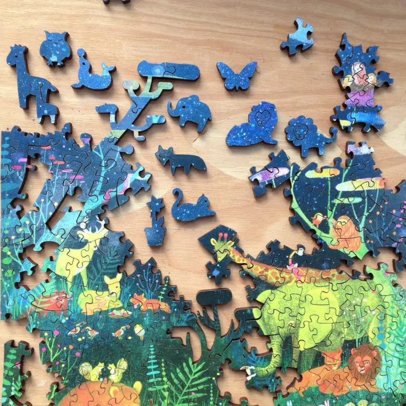 wood lasercut jigsaw puzzles