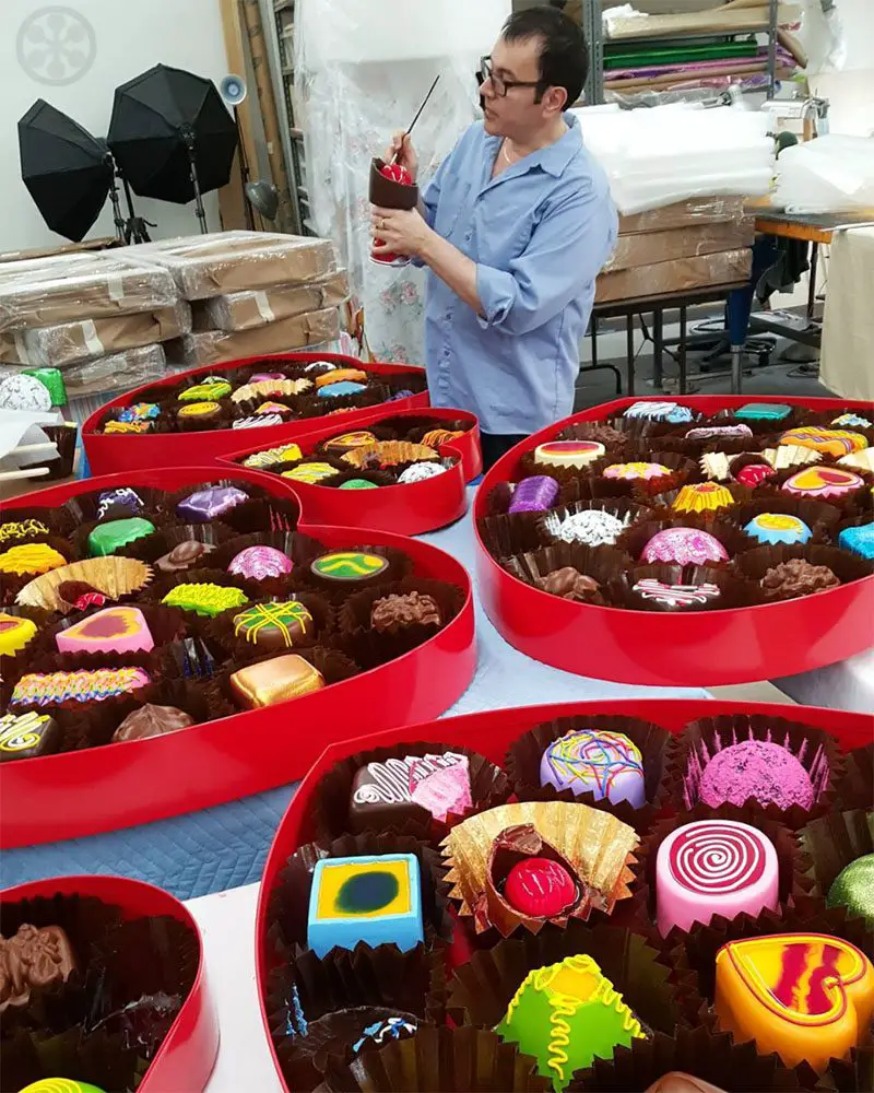 peter anton making his valentine chocolates