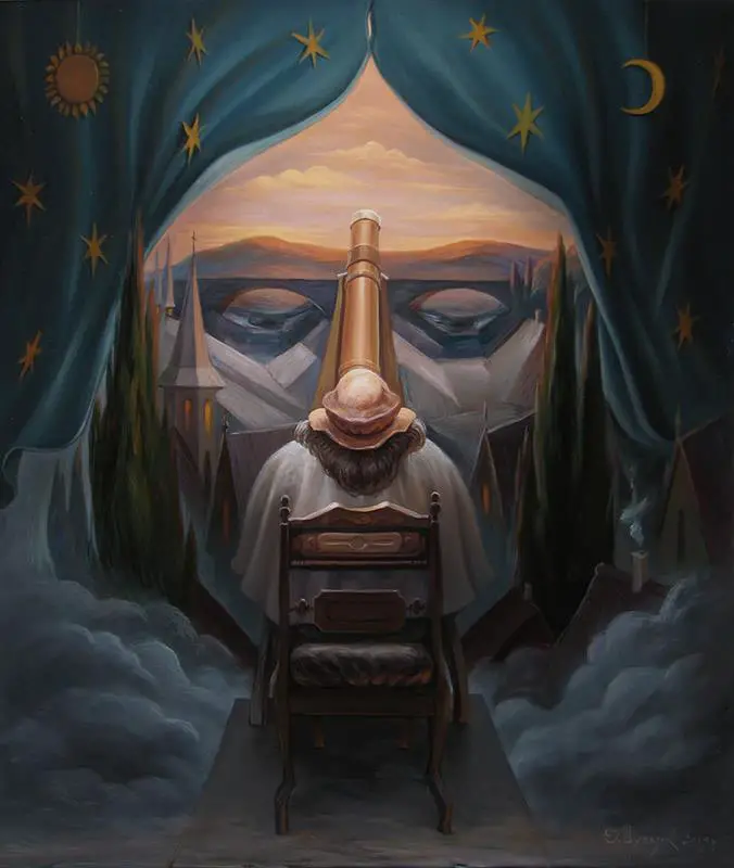 Copernicus painting by Oleg Shuplyak