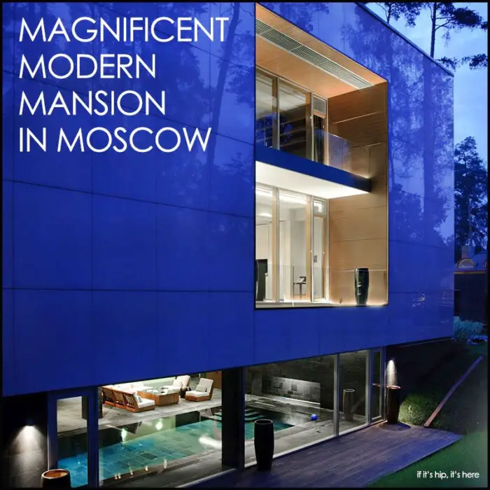 modern mansion in moscow