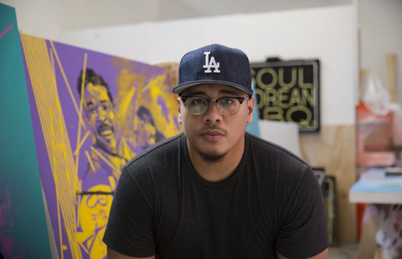 Patrick Martinez in his LA Studio