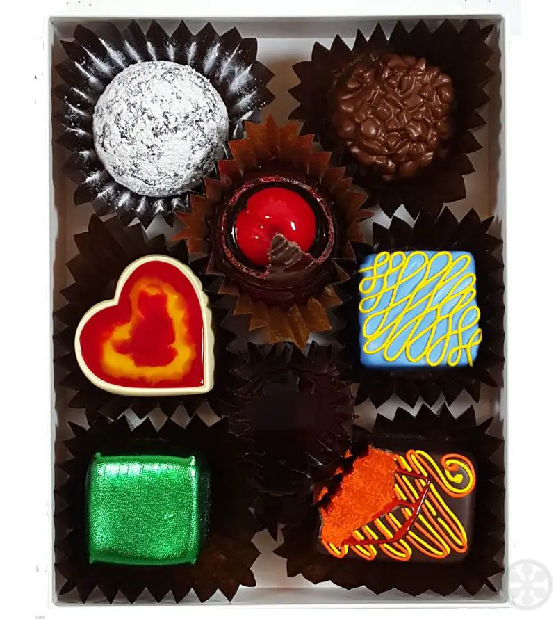 faux valentines chocolates