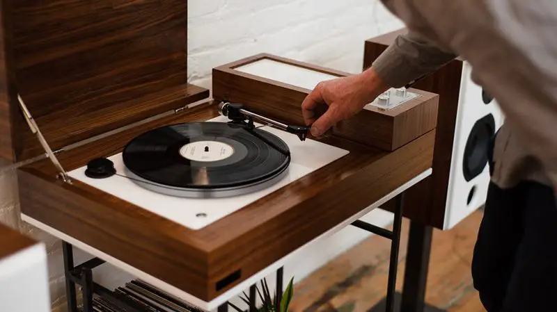 wood turntable