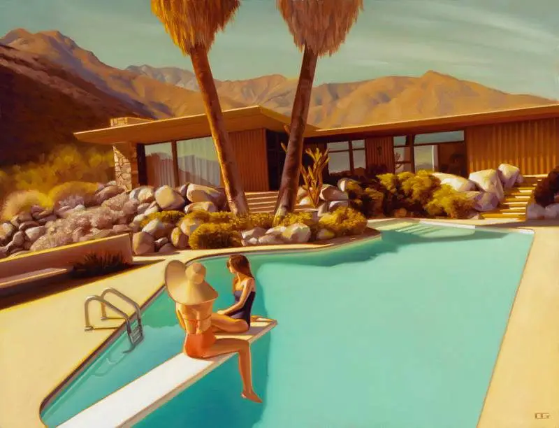 pool paintings