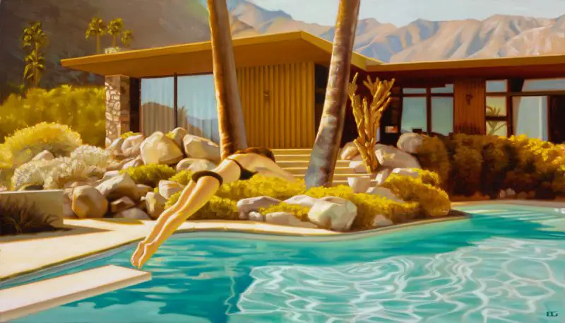 pool paintings