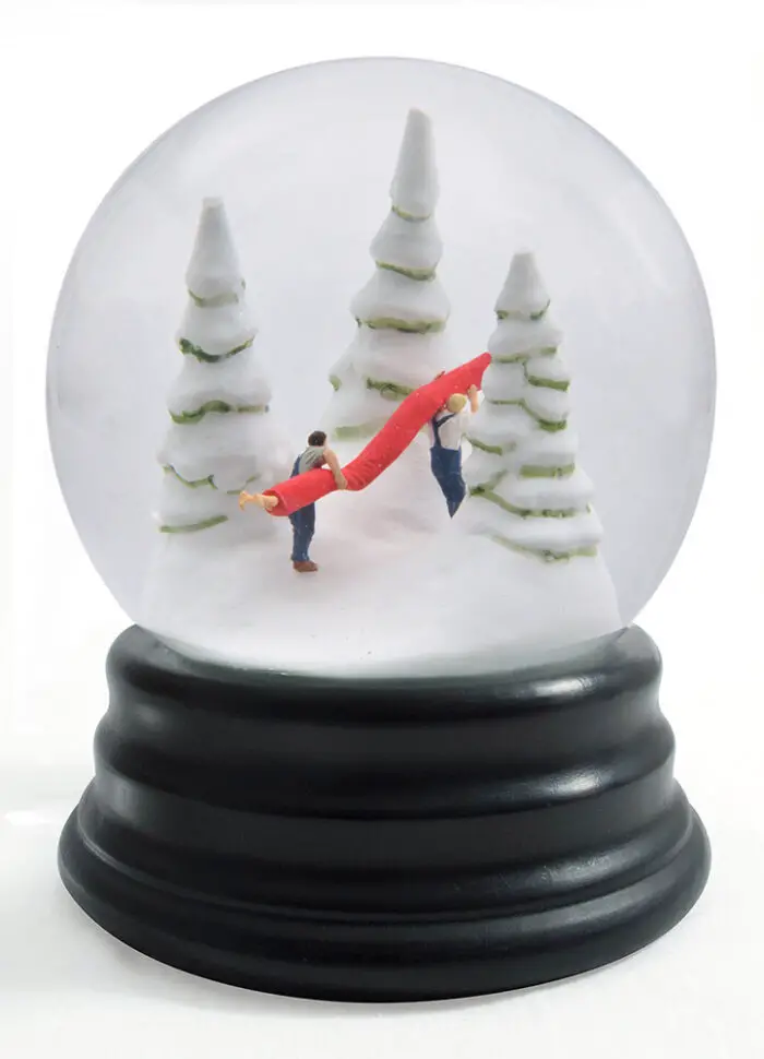 gruesome snow globes