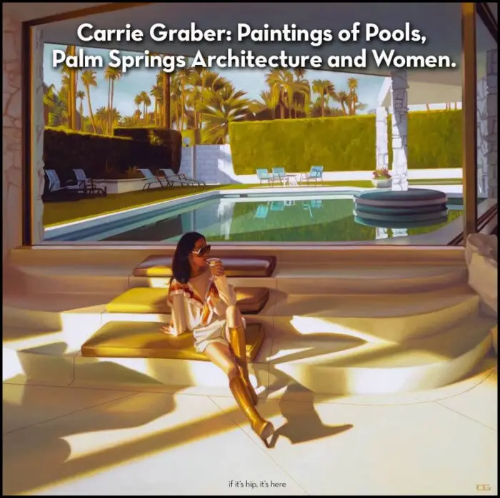 carrie graber paintings of palm springs pools IIHIH