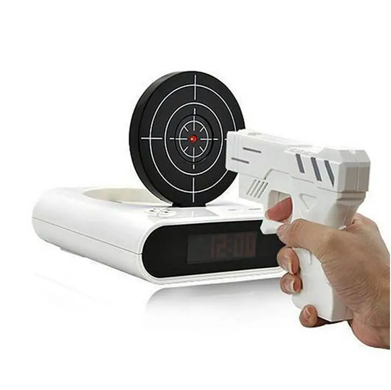  Lock N' load Gun Shooting Alarm Clock