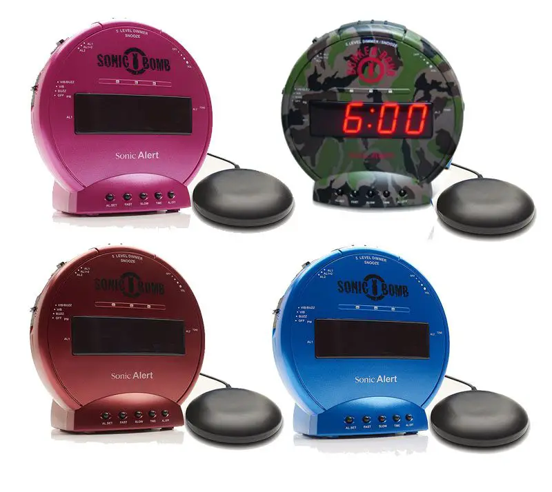 sonic bomb bed shaker alarm clock
