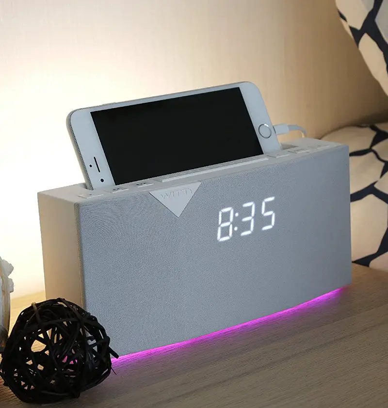 beddi radio alarm clock phone charger