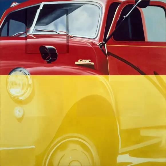 james rosenquist Broome Street Trucks After Herman Melville, 1963