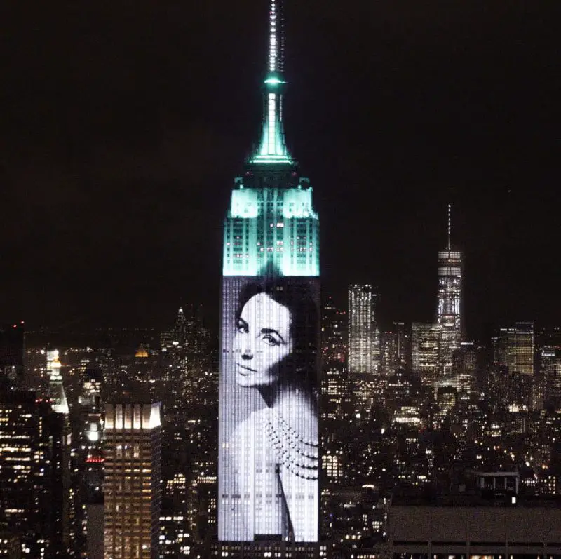 harper's Bazaar anniversary empire state building