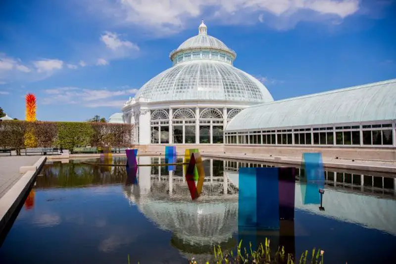 Chihuly glass sculptures at NYBG