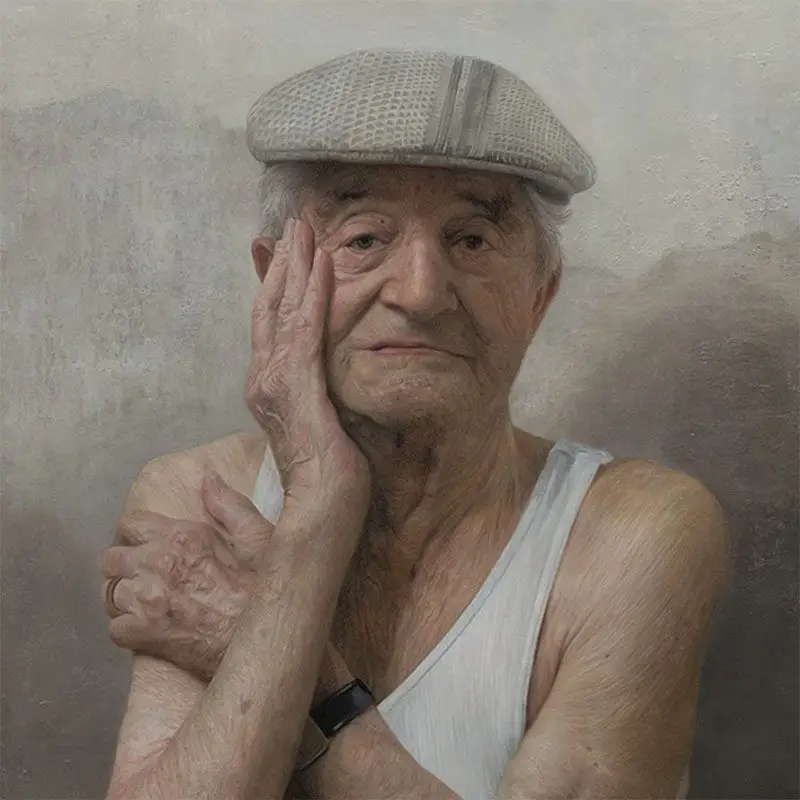 painted portraits of holocaust survivors by David Kassan