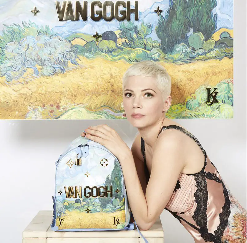 michelle williams for Koons LV Masters Collection