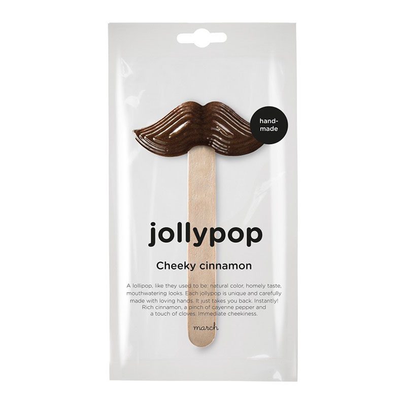 mustache lollipop