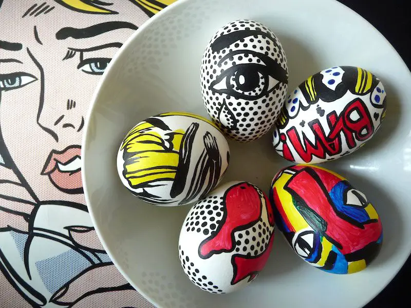 roy lichtenstein easter eggs