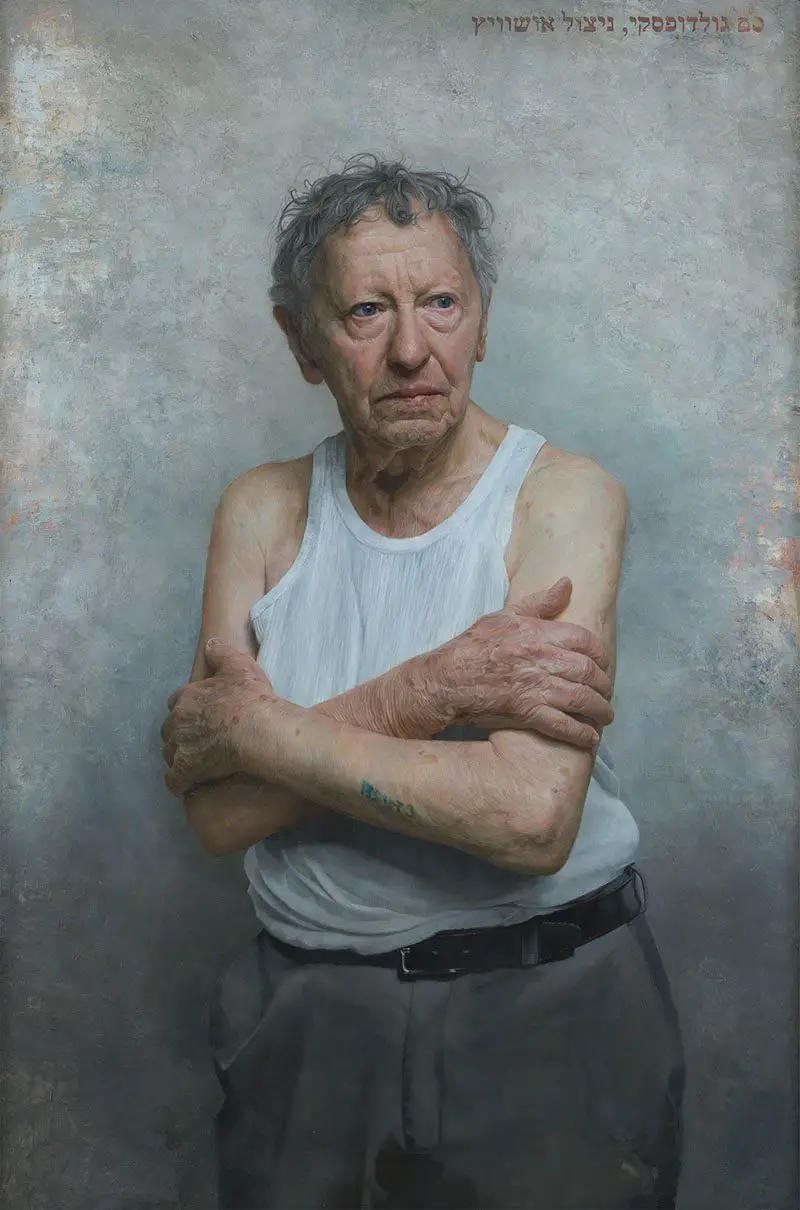 painting of Holocaust Survivor Sam Goldofsky