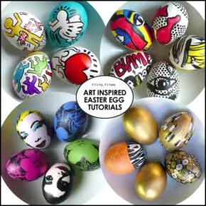 Tutorials to Make Lichtenstein, Haring, Warhol and Klimt Easter Eggs