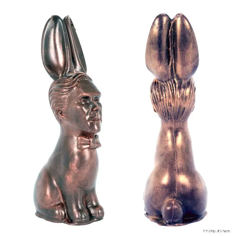 chocolate bunny that looks like benedict cumberbatch